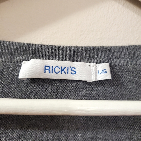 Reitmans - Dachshund wraparound front back Knit Sweater - Size L - Picture 5 of 7